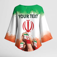 I Stand With Iran Personalized Kimono Sleeve Blouse Freedom for the Iranian People
