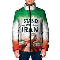 I Stand With Iran Personalized Padded Jacket Freedom for the Iranian People