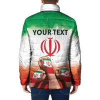 I Stand With Iran Personalized Padded Jacket Freedom for the Iranian People