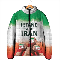 I Stand With Iran Personalized Padded Jacket Freedom for the Iranian People