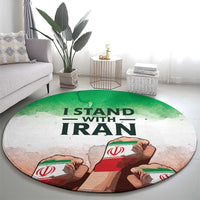 I Stand With Iran Round Carpet Freedom for the Iranian People