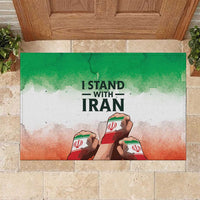 I Stand With Iran Rubber Doormat Freedom for the Iranian People