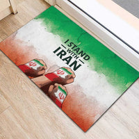 I Stand With Iran Rubber Doormat Freedom for the Iranian People