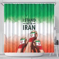 I Stand With Iran Shower Curtain Freedom for the Iranian People