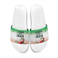 I Stand With Iran Slide Sandals Freedom for the Iranian People