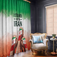 I Stand With Iran Window Curtain Freedom for the Iranian People