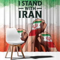 I Stand With Iran Window Curtain Freedom for the Iranian People