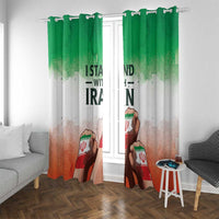 I Stand With Iran Window Curtain Freedom for the Iranian People