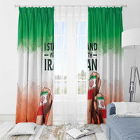 I Stand With Iran Window Curtain Freedom for the Iranian People