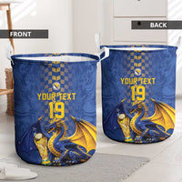 Custom World Football Bosnia and Herzegovina Laundry Basket Go Zmajevi Dragons Road To 2026