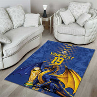 Custom World Football Bosnia and Herzegovina Area Rug Go Zmajevi Dragons Road To 2026