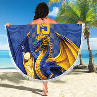 Custom World Football Bosnia and Herzegovina Beach Blanket Go Zmajevi Dragons Road To 2026