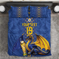 Custom World Football Bosnia and Herzegovina Bedding Set Go Zmajevi Dragons Road To 2026