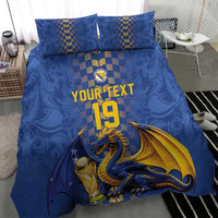 Custom World Football Bosnia and Herzegovina Bedding Set Go Zmajevi Dragons Road To 2026