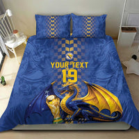 Custom World Football Bosnia and Herzegovina Bedding Set Go Zmajevi Dragons Road To 2026