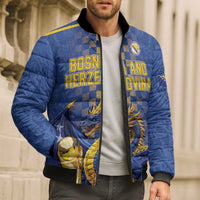 Custom World Football Bosnia and Herzegovina Bomber Puffer Jacket Go Zmajevi Dragons Road To 2026