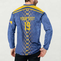 Custom World Football Bosnia and Herzegovina Button Sweatshirt Go Zmajevi Dragons Road To 2026