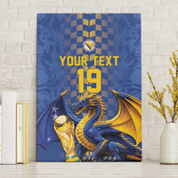 Custom World Football Bosnia and Herzegovina Canvas Wall Art Go Zmajevi Dragons Road To 2026
