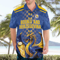 Custom World Football Bosnia and Herzegovina Hawaiian Shirt Go Zmajevi Dragons Road To 2026