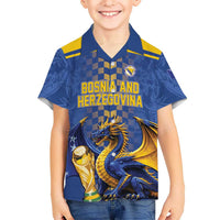Custom World Football Bosnia and Herzegovina Hawaiian Shirt Go Zmajevi Dragons Road To 2026