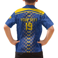 Custom World Football Bosnia and Herzegovina Kid Hawaiian Shirt Go Zmajevi Dragons Road To 2026