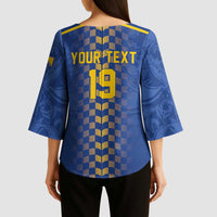 Custom World Football Bosnia and Herzegovina Kimono Sleeve Blouse Go Zmajevi Dragons Road To 2026