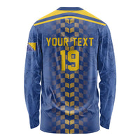 Custom World Football Bosnia and Herzegovina Long Sleeve Shirt Go Zmajevi Dragons Road To 2026