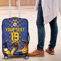 Custom World Football Bosnia and Herzegovina Luggage Cover Go Zmajevi Dragons Road To 2026
