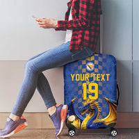 Custom World Football Bosnia and Herzegovina Luggage Cover Go Zmajevi Dragons Road To 2026