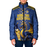 Custom World Football Bosnia and Herzegovina Padded Jacket Go Zmajevi Dragons Road To 2026
