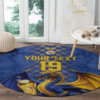 Custom World Football Bosnia and Herzegovina Round Carpet Go Zmajevi Dragons Road To 2026
