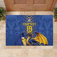 Custom World Football Bosnia and Herzegovina Rubber Doormat Go Zmajevi Dragons Road To 2026