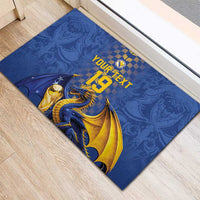Custom World Football Bosnia and Herzegovina Rubber Doormat Go Zmajevi Dragons Road To 2026