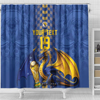 Custom World Football Bosnia and Herzegovina Shower Curtain Go Zmajevi Dragons Road To 2026