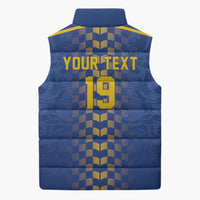 Custom World Football Bosnia and Herzegovina Sleeveless Puffer Jacket Go Zmajevi Dragons Road To 2026