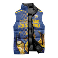 Custom World Football Bosnia and Herzegovina Sleeveless Puffer Jacket Go Zmajevi Dragons Road To 2026