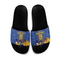 Custom World Football Bosnia and Herzegovina Slide Sandals Go Zmajevi Dragons Road To 2026