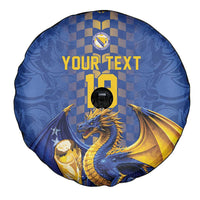 Custom World Football Bosnia and Herzegovina Spare Tire Cover Go Zmajevi Dragons Road To 2026