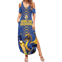 Custom World Football Bosnia and Herzegovina Summer Maxi Dress Go Zmajevi Dragons Road To 2026