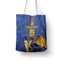 Custom World Football Bosnia and Herzegovina Tote Bag Go Zmajevi Dragons Road To 2026