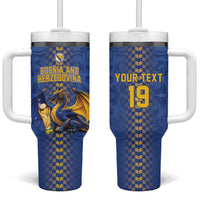 Custom World Football Bosnia and Herzegovina Tumbler With Handle Go Zmajevi Dragons Road To 2026