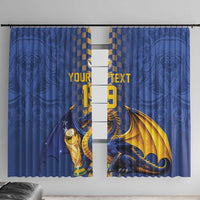 Custom World Football Bosnia and Herzegovina Window Curtain Go Zmajevi Dragons Road To 2026