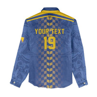 Custom World Football Bosnia and Herzegovina Women Casual Shirt Go Zmajevi Dragons Road To 2026