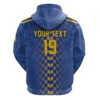 Custom World Football Bosnia and Herzegovina Zip Hoodie Go Zmajevi Dragons Road To 2026