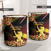 Belgium National Day Laundry Basket Rampant Lion Gaillardia Heritage Pride