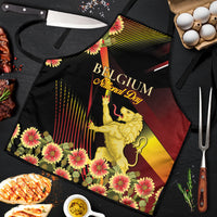 Belgium National Day Apron Rampant Lion Gaillardia Heritage Pride