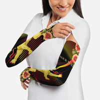 Personalized Belgium National Day Arm Sleeves Rampant Lion Gaillardia Heritage Pride