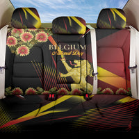 Belgium National Day Back Car Seat Cover Rampant Lion Gaillardia Heritage Pride