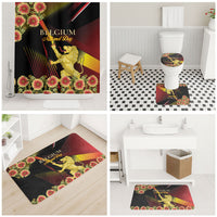 Belgium National Day Bathroom Set Rampant Lion Gaillardia Heritage Pride