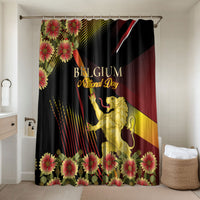 Belgium National Day Bathroom Set Rampant Lion Gaillardia Heritage Pride